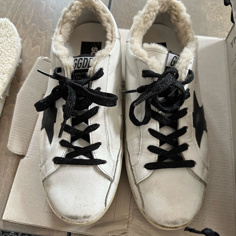 Golden Goose Super Star Classic shearling lined size 38